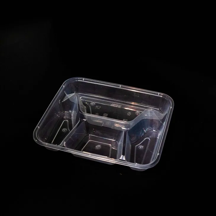 Disposable Divided Plastic Food Trays - Convenient for On-the-Go Meals (6)