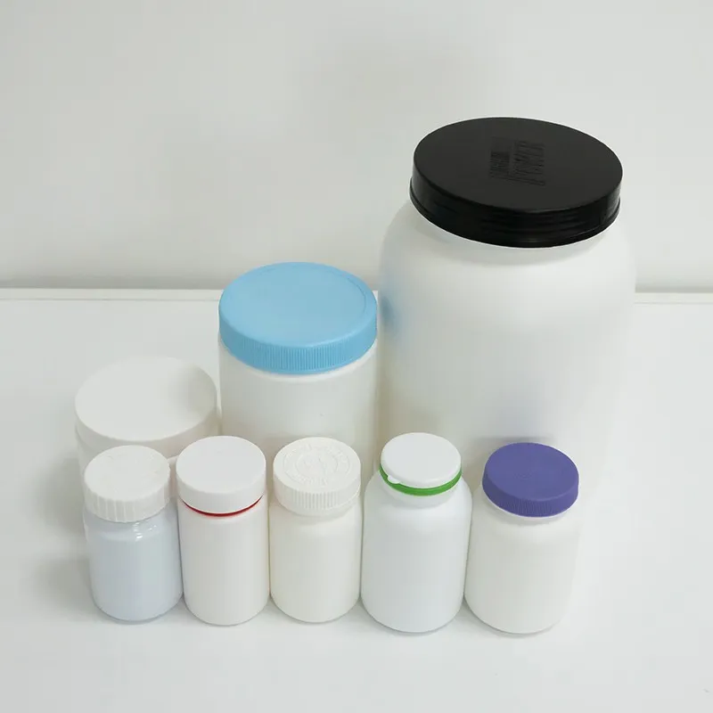 Pet/HDPE Plastic Jar Bottle Empty Container With Round Bottom And Cap